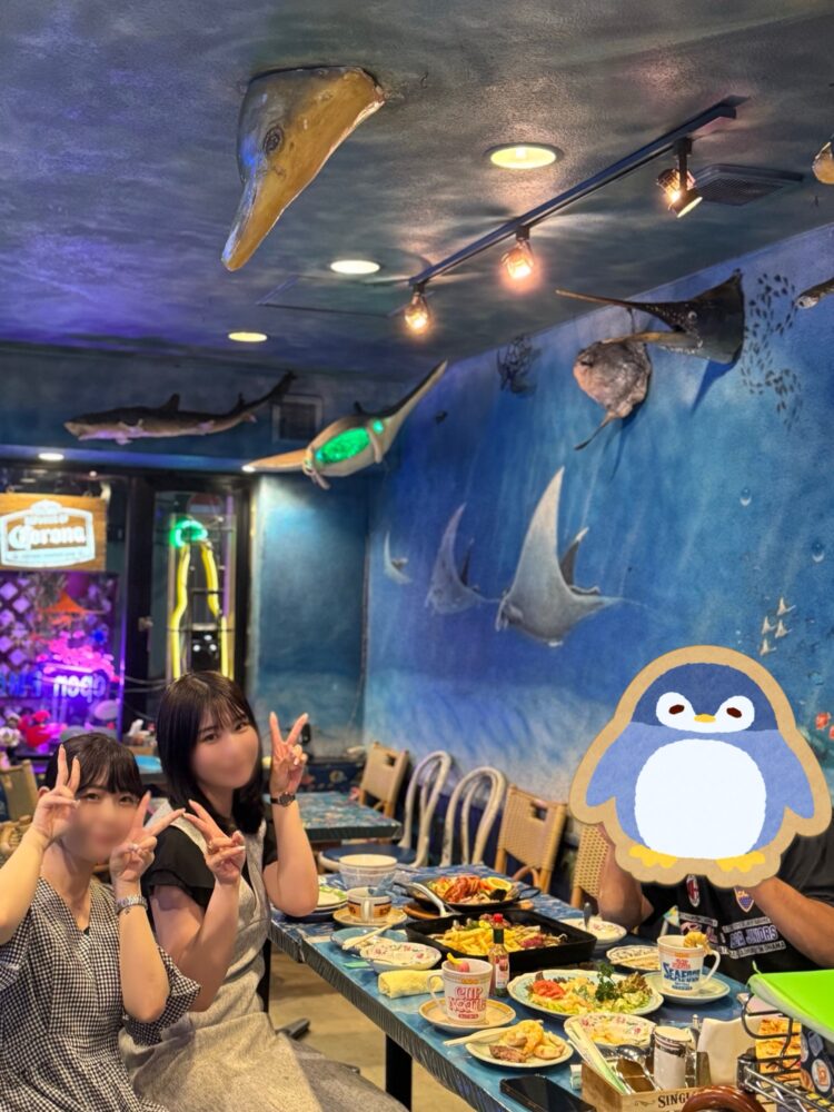 海の中なレストラン🐬🪼💙